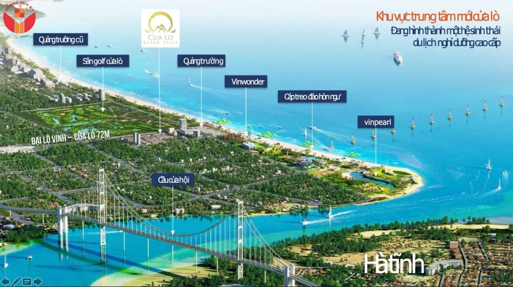 vị trí cửa lò beach villa